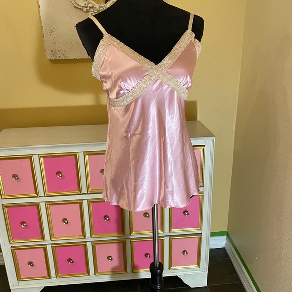 NWOT-silky pink camisole. Has a little stretch for comfort and fit.  Size M. - Picture 1 of 6
